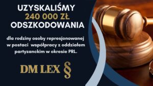 Dariusz Tomczak pomoc poszkodowanym przez PRL 