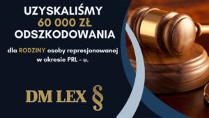 Dariusz Tomczak pomoc poszkodowanym przez PRL 